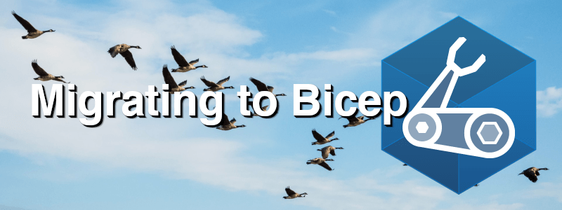 You may have heard of Bicep, and you may be wondering how much effort it is going to take to move all your ARM templates to this new way of deploying Azure resources. I gave migrating from ARM to Bicep a go. This post will cover going from JSON ARM templates to shiny new Bicep templates that have no errors and don't contain any warnings or linting issues! /2021/06/migrating-azure-arm-templates-to-bicep/migrating-to-bicep-cover.png